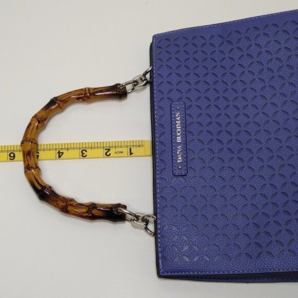 Dana Buchman Purse Faux Bone Cane Top Handle / Detachable Crossbody Strap NWOT - Picture 12 of 12